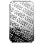 Johnson Matthey barra de prata de 1 oz verso