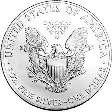 moeda de prata American Silver Eagle 1 oz 2016 verso