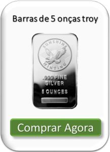 barras de prata de 5 oz troy