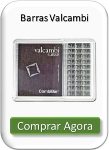 barras de prata Valcambi Suisse