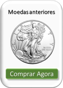 moedas de prata de anos anteriores