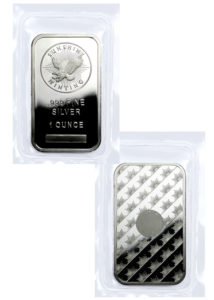 Sunshine Mint barra de prata de 1 oz blister