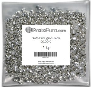 prata pura granulada 1 kg