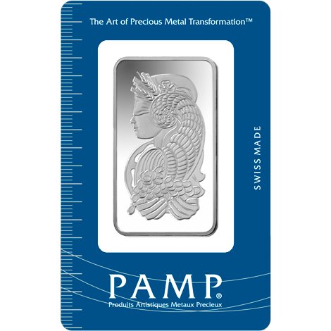 barra de prata Pamp Suisse barra de prata de 50 g certificada capsula