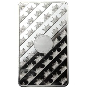Sunshine Mint barra de prata de 10 oz verso