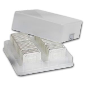 barra de prata Geiger Edelmetalle Square barra de 1 oz caixa