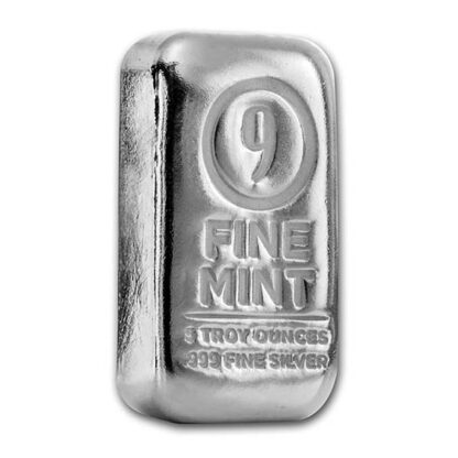 barra de prata 9Fine Mint 5 oz troy