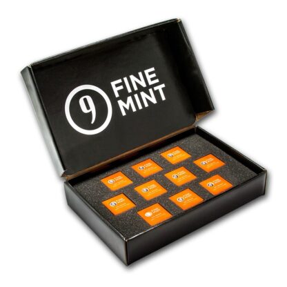 9Fine Mint barra de 100 gramas 10 unidades na caixa