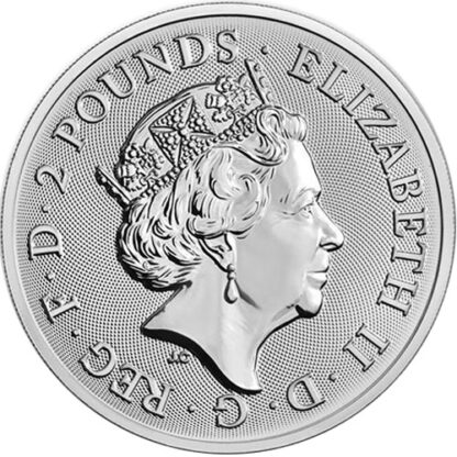 moeda de prata Landmarks of Britain (Trafalgar Square) 1 oz 2018 verso