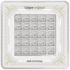 barra de prata Geiger Edelmetalle Square barra de prata 25x1 g certificada frente