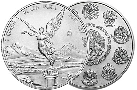 moeda de prata Mexican Silver Libertad 1 oz 2019