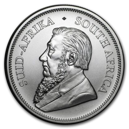 moeda de prata South African Silver Krugerrand 1 oz 2021 verso