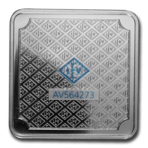 Geiger Edelmetalle Square barra de prata 100 g certificada logo