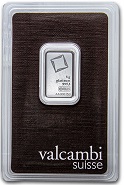 barra de Platina Valcambi Suisse 5 gramas certificada