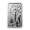 barra de prata pura .999 de 1 oz Scottsdale Arcanjo Miguel em capsula