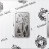 barra de prata pura .999 de 1 oz Scottsdale Arcanjo Miguel blister