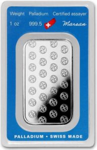 barra de paladio seriada e certificada