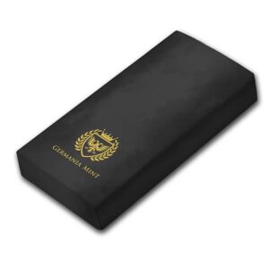 barra de prata pura .999 Germania Mint 1 kg seriada estojo