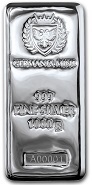 barra de prata pura .999 Germania Mint 1 kg seriada