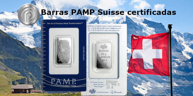 barra de prata pura .999 PAMP Suisse