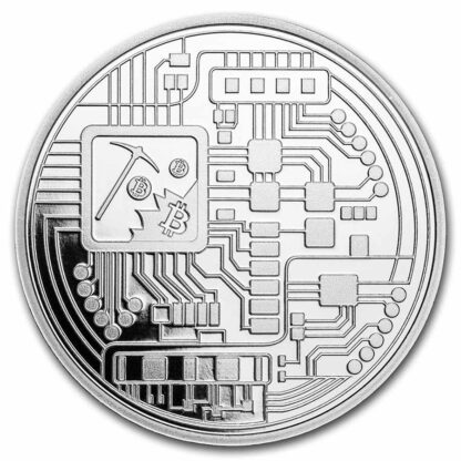 moeda de prata pura .999 bitcoin