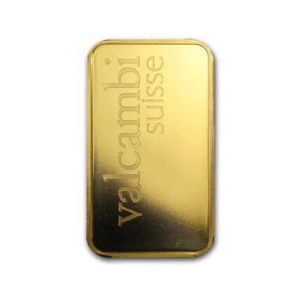 barra de ouro Valcambi Suisse 100g