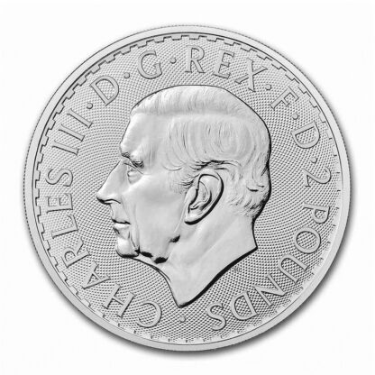 moeda de prata silver britannia 2023 rei charles III