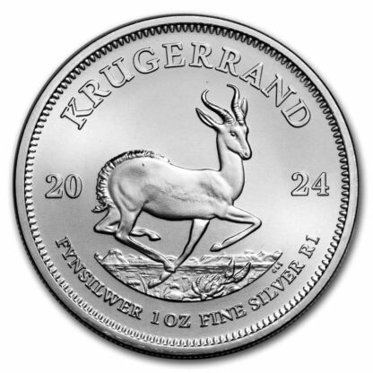 moeda de prata 2024 south africa 1 oz silver-krugerrand