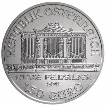 moeda de prata Filarmônica de Viena 1 oz 2011