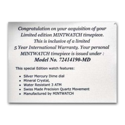relogio Lady US Mercury Dime - Imagem 6