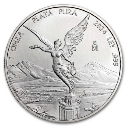 moeda de prata de 1 oz mexican libertad