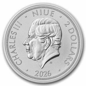 moeda de prata Niue Czech Lion 1 oz 2026
