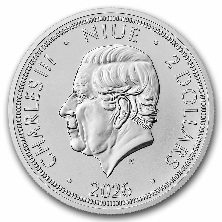 moeda de prata Niue Czech Lion 1 oz 2026