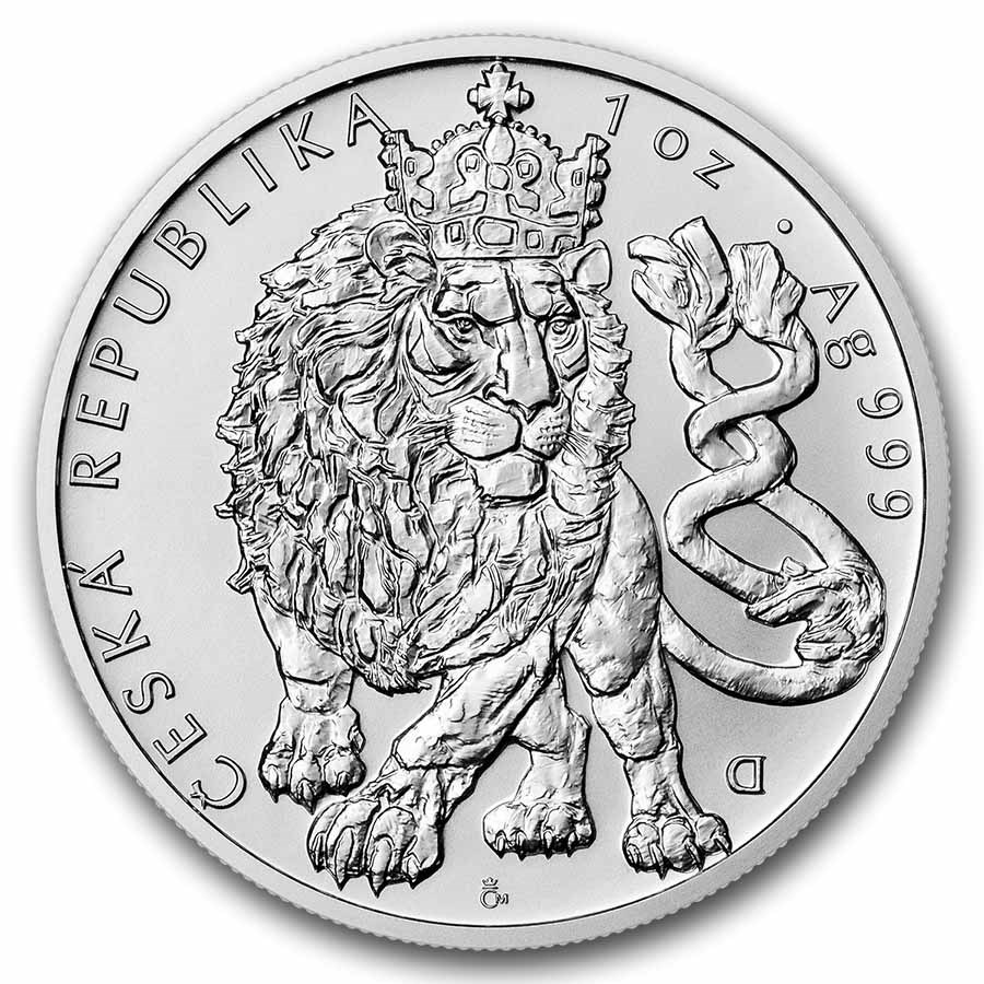 moeda de prata Niue Czech Lion 1 oz 2026