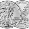 moeda de prata American Eagle 1 oz 2025 (tubo com 20)