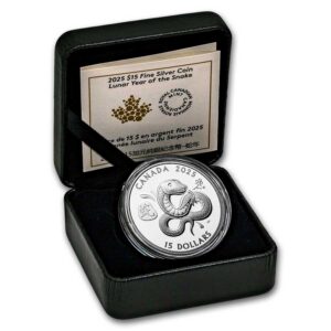 moeda de prata Canada Year of the Snake 1 oz 2025