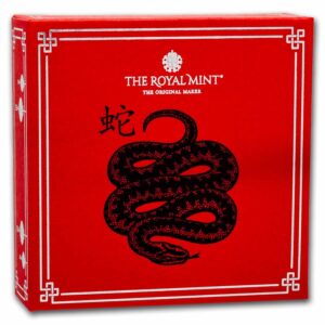 moeda de prata Great Britain Year of the Snake 1 oz 2025
