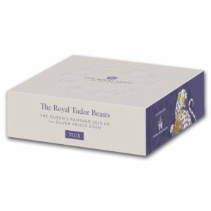 moeda de prata GB Royal Tudor Beasts Queen's Panther  1 oz 2025