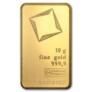 barra de ouro  Valcambi Suisse 10 gramas certificada