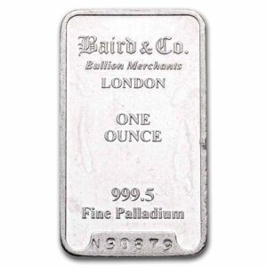 barra de paladio 1 oz troy
