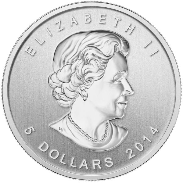 2014 1 oz Canadian Silver Peregrine Falcon Coin