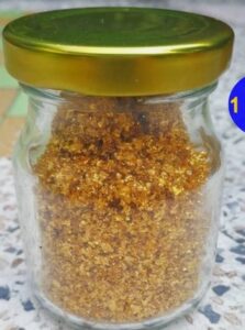 ouro em flocos