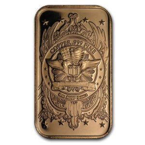 barra de cobre 1 oz AVDP  (28,3495 g)