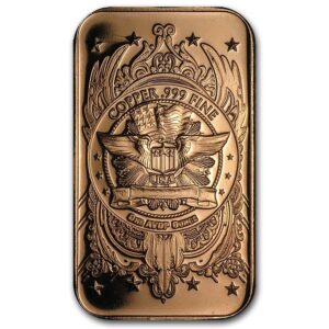 barra de cobre 1 oz AVDP  (28,3495 g)