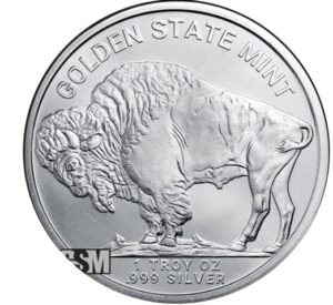 moeda de prata American Indian Buffalo 1 oz