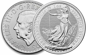 moeda de prata Silver Britannia 1 oz 2026