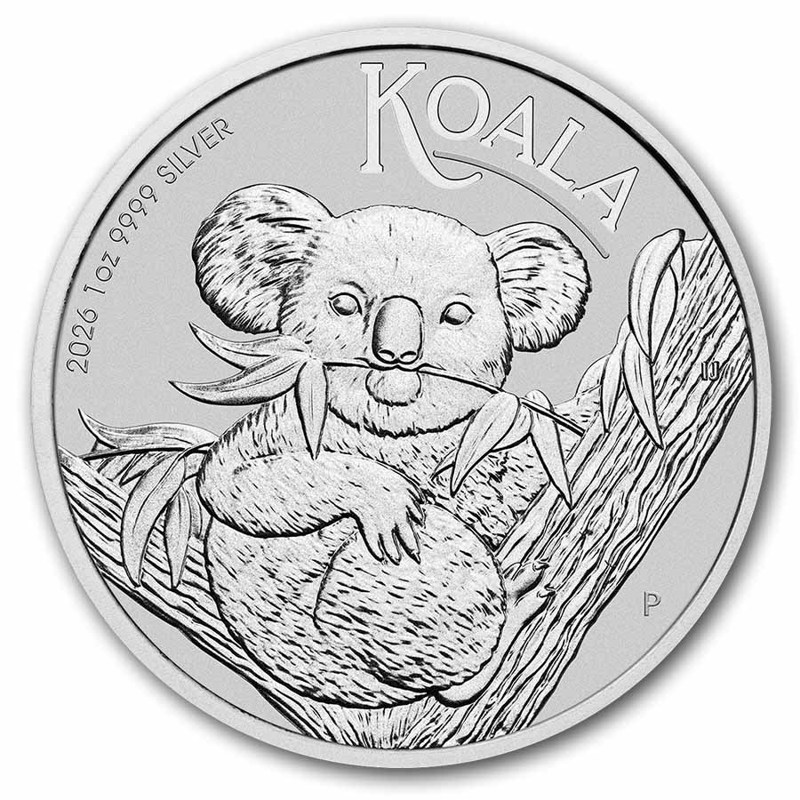 moeda de prata Australian Silver Koala 1 oz 2026