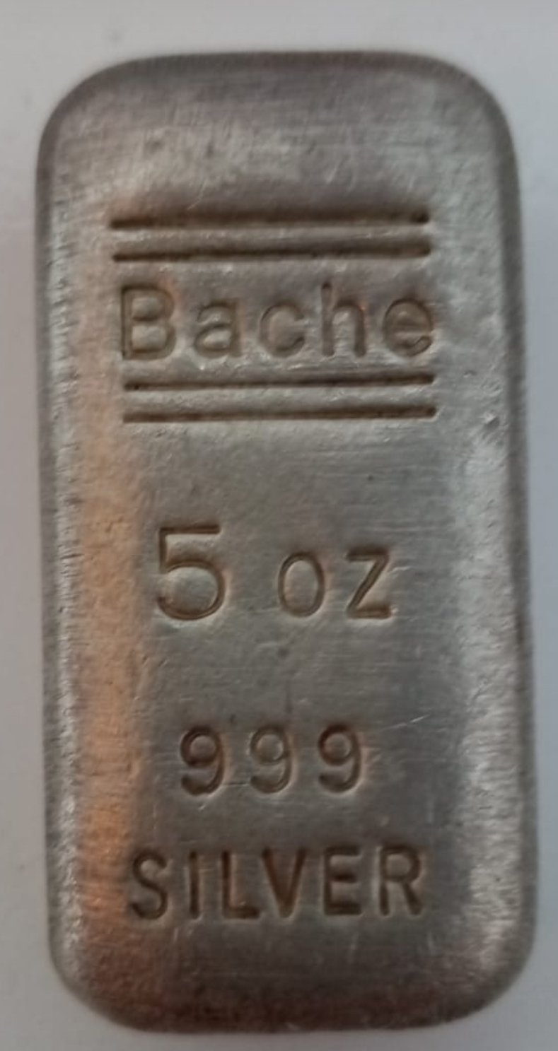 barra de prata de 5 oz Bache (nacionalizada) - Imagem 3