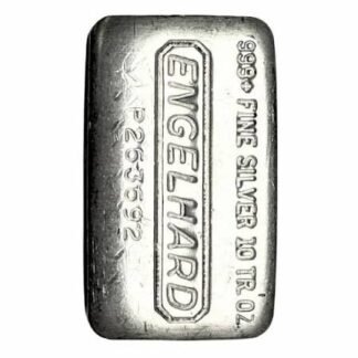 barra de prata Engelhard 10 oz (311 g) 'cast'