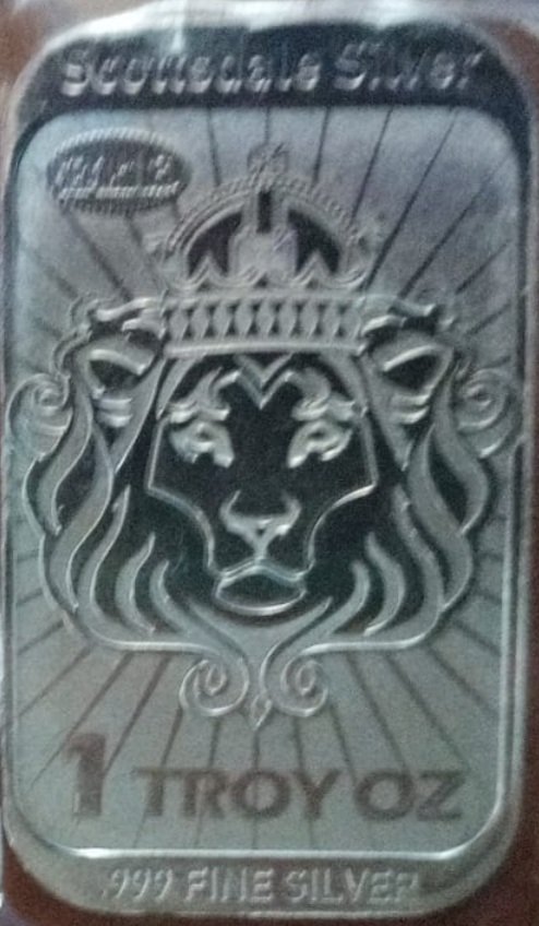 barra de prata de 1 oz Niue Elizabeth II 2013 Scottsdale